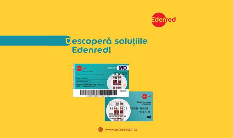 Compania franceză Edenred lansează tichetele de masă în  Republica Moldova ®