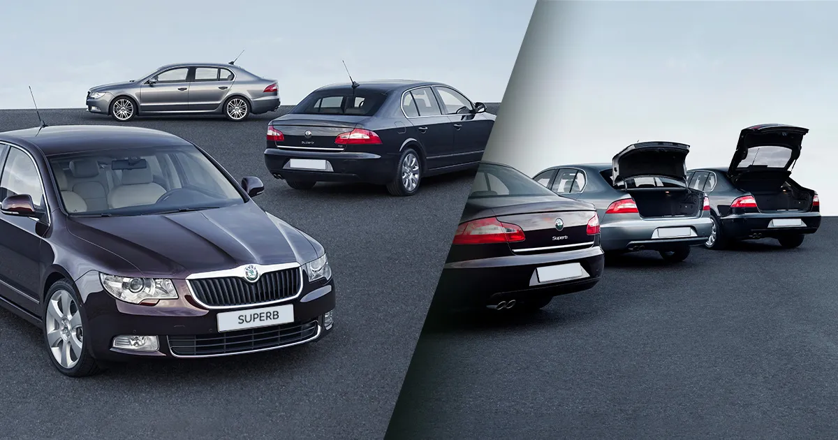 Regele spațiului și al drumurilor lungi: Škoda Superb celebrează 25 de ani de la lansarea generației modern