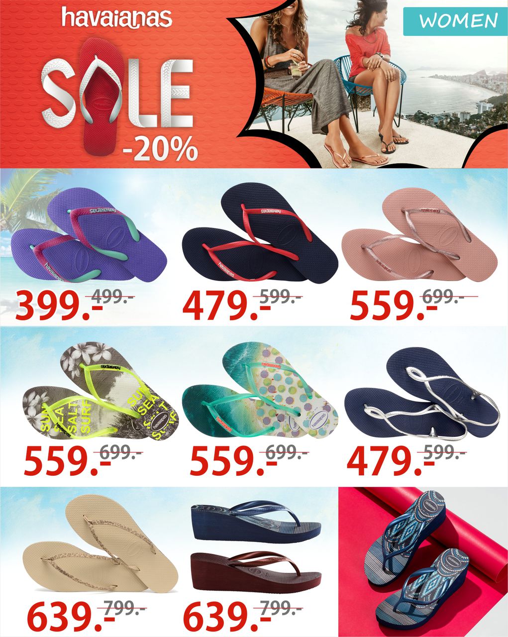Grand Hall: Havaianas летние скидки 20% ®