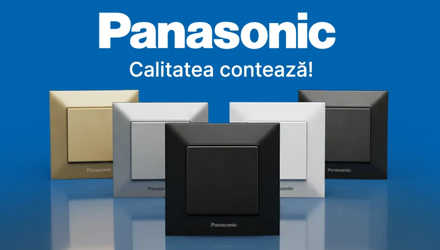 Panasonic: Cumpără prize și întrerupătoare și câștigă instant un cadou