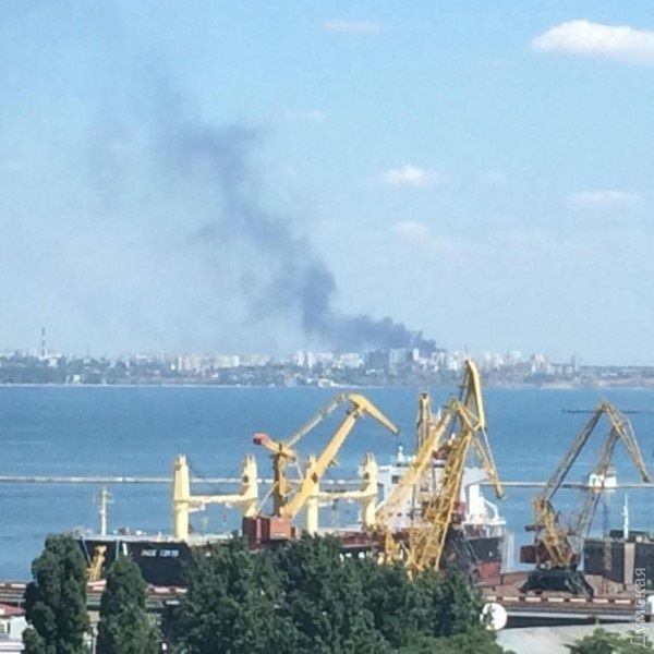 В Одессе произошел крупный пожар