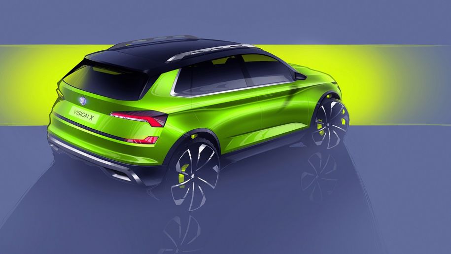 Появились первые изображения небольшого кроссовера Skoda