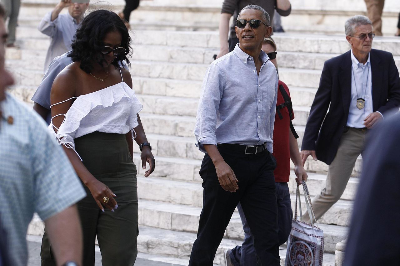 Michelle Obama, super sexy în vacanța din Italia