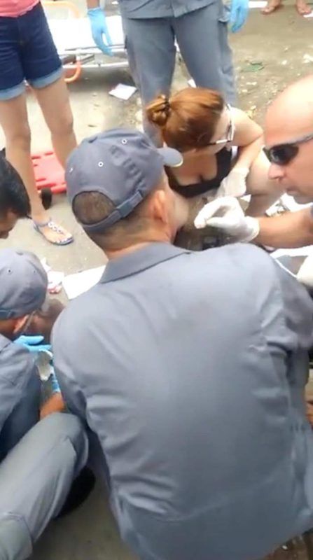 В сети появилось видео крушения вертолета, убившего пешехода в Бразилии