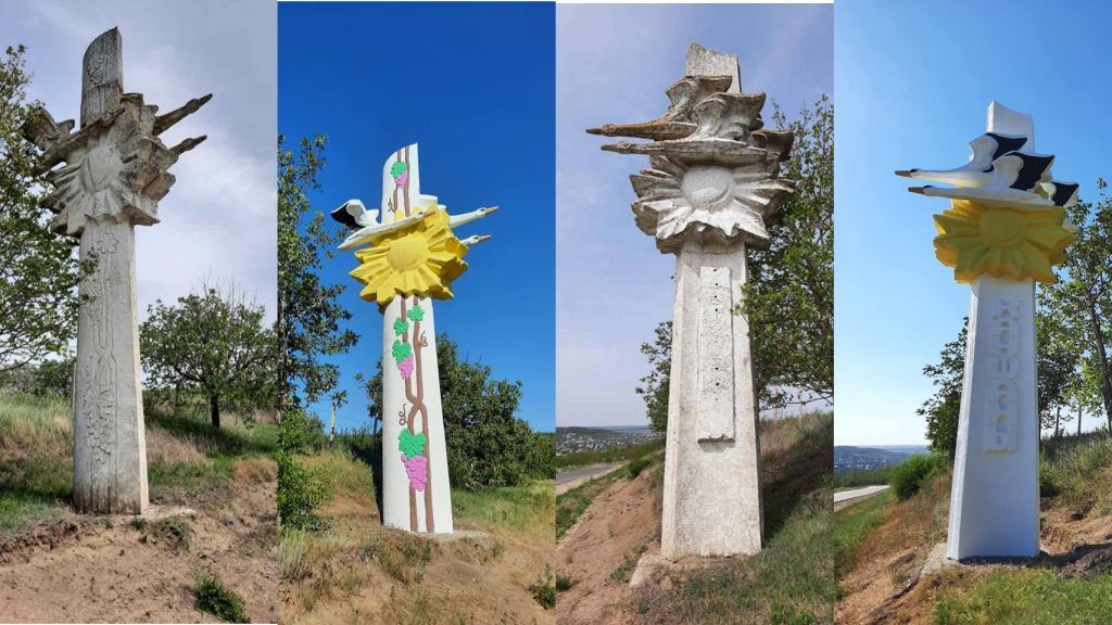 В Каушанах отреставрировали памятник, установленный более полувека назад