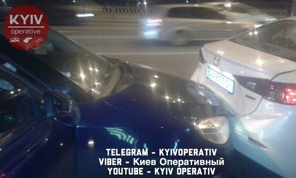 В Киеве погоня полиции закончилась тройным ДТП
