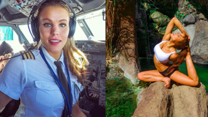 Cel mai frumos pilot din lume: În timpul liber face yoga