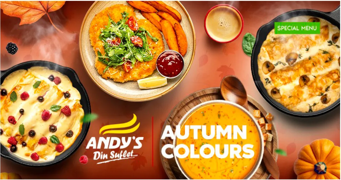 Autumn Colors – Яркие вкусы осени в новом сезонном меню Andy’s