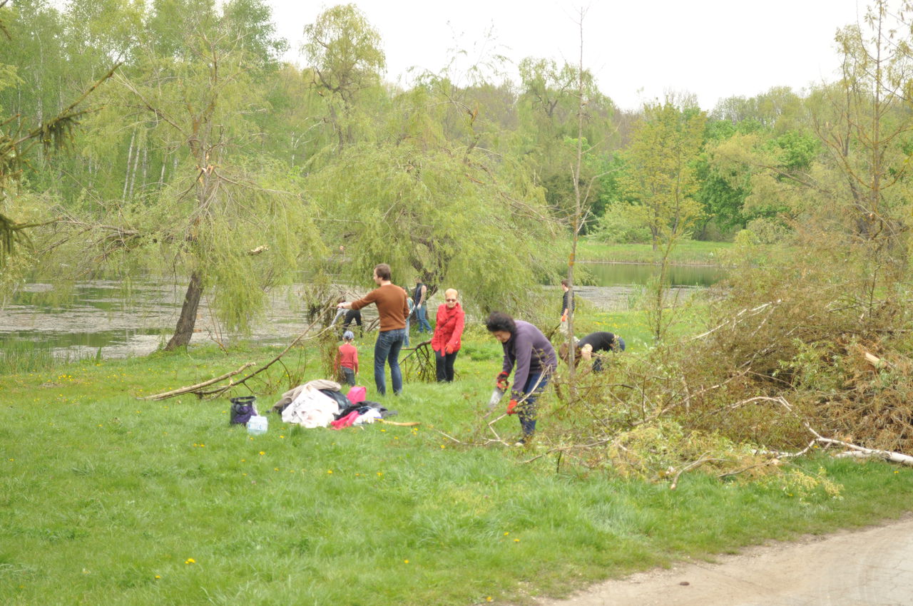 Peste 70 de voluntari au contribuit la salubrizarea Grădinii Botanice