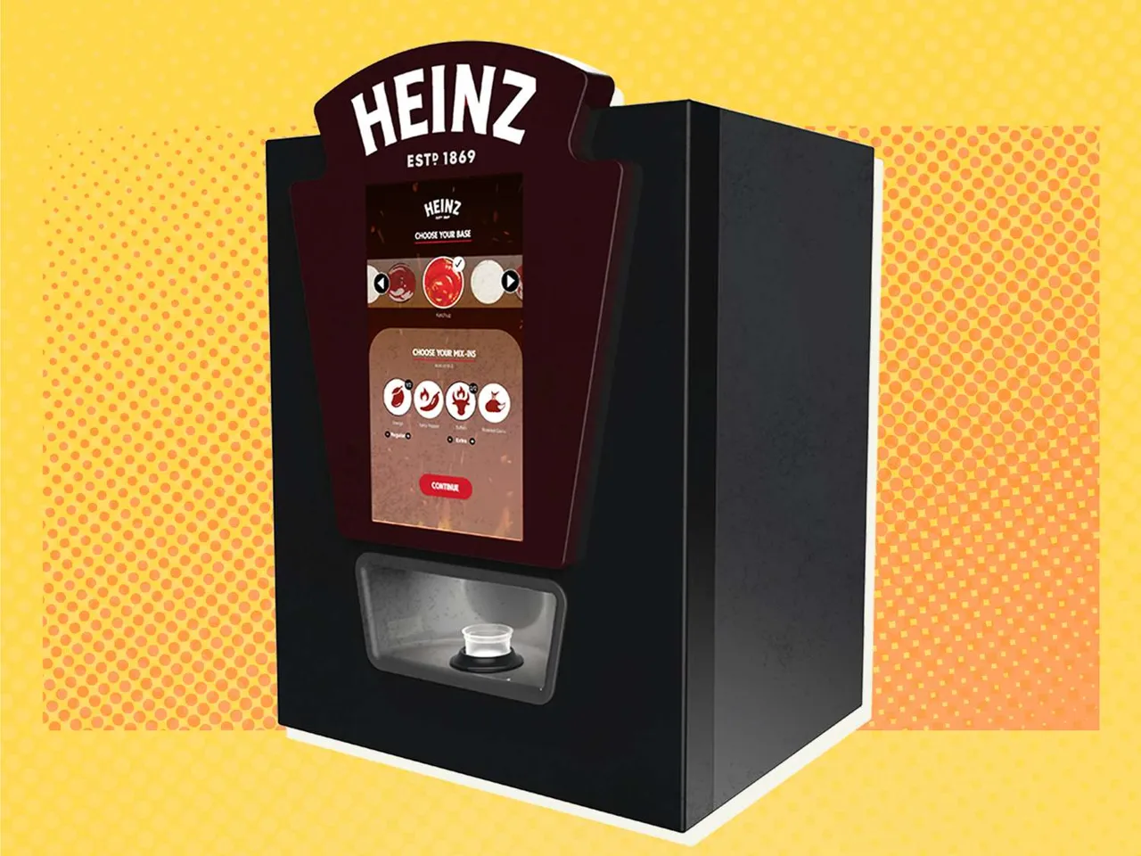 Heinz разработала автомат для смешивания соусов с 200 вариантами вкусов