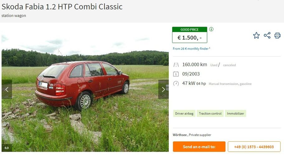 Ce maşini second-hand poţi să-ţi iei din Germania cu 1500 de euro