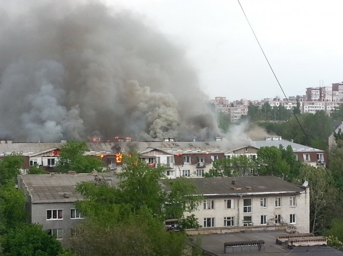 мансарда, пожар