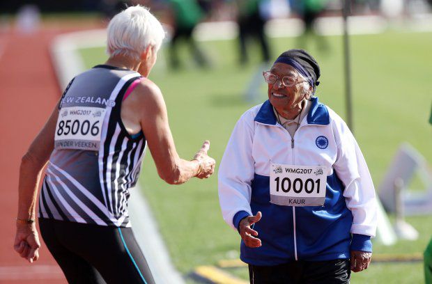 La 101 ani, medaliată cu aur pentru proba de sprint de 100 m