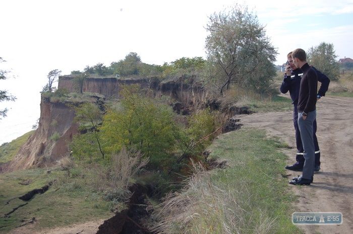 В Одесской области произошел оползень