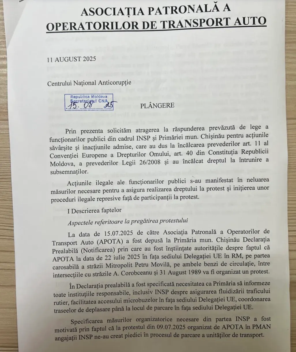 APOTA a depus o plângere la CNA împotriva Poliției: Ar fi comis abuzuri