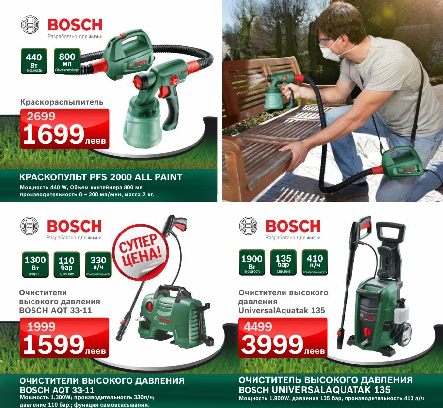 Bosch: Суперцены на садовые инструменты ®