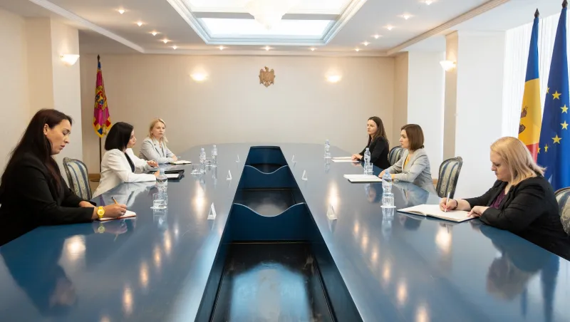 Санду провела встречу с командой «ООН-Женщины» в Молдове