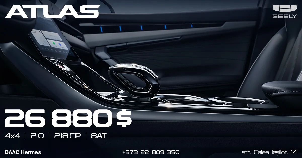 Geely va continua să dezvolte modelul Atlas în versiunea clasică pe benzină — cu motor 2.0 și tracțiune integrală