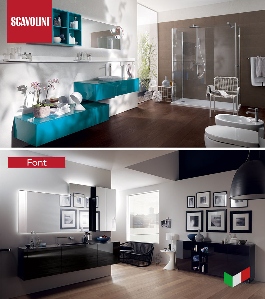 Scavolini: Ванные комнаты-  инновации и оригинальность