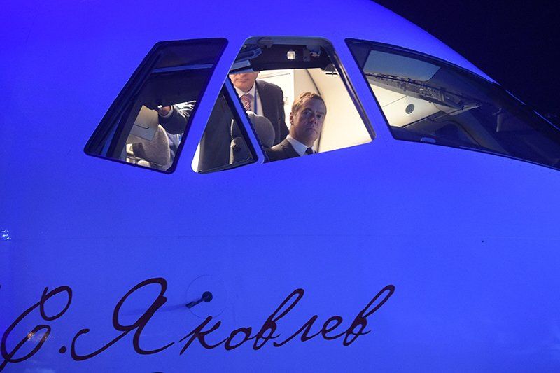 Россия представила новейший пассажирский самолёт МС-21
