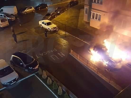 Этой ночью на Буюканах дотла сгорел Mercedes