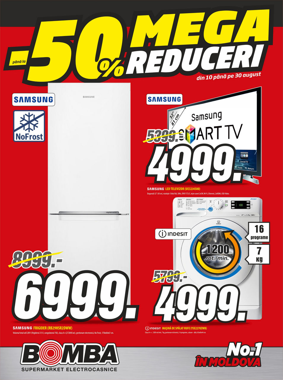 Bomba: În August! Mega reduceri pânã la -50%! ®