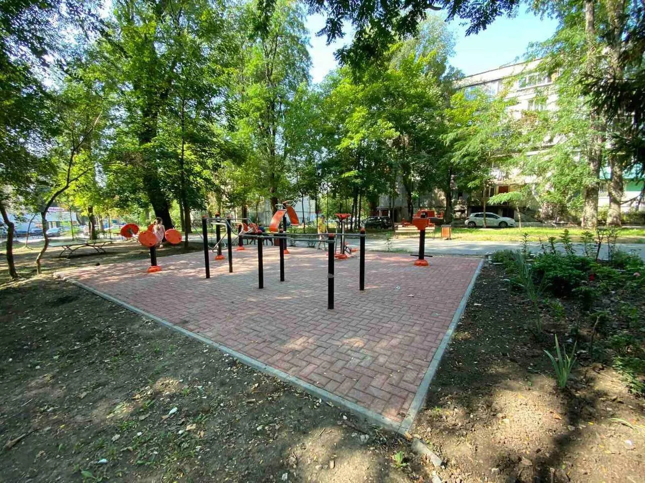 В парке «Думитру Рышкану» появились площадки для фитнеса/workout