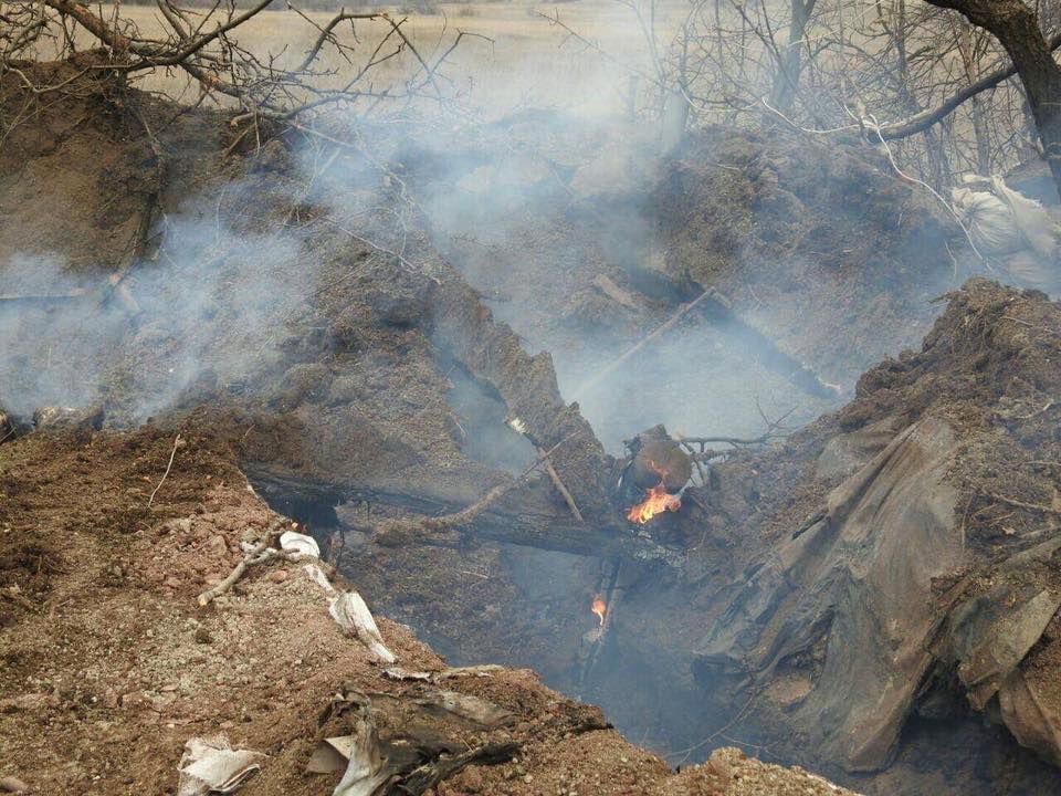 Опубликовано фото с места гибели украинской пулеметчицы «Ведьмы»