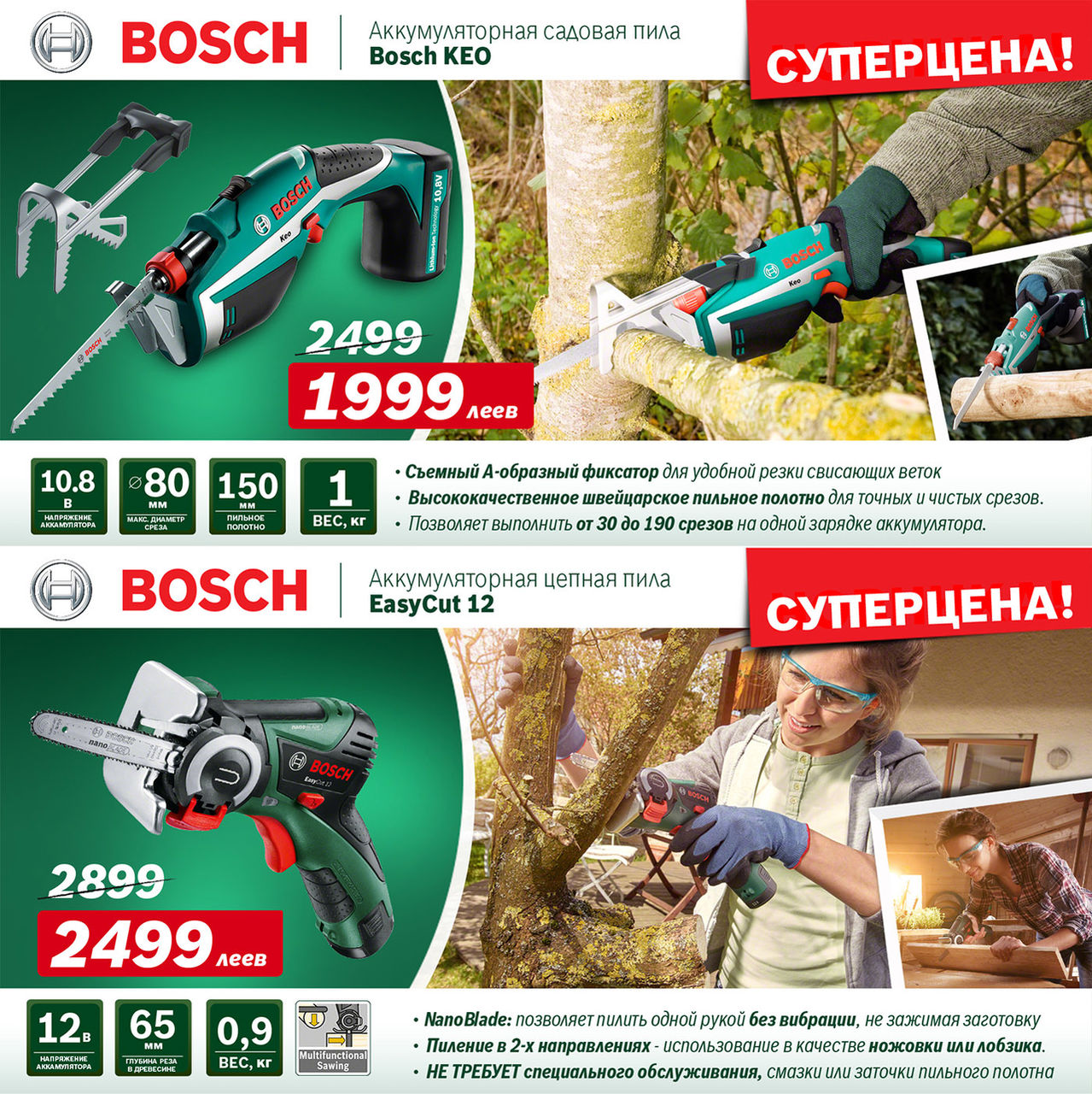 Садовая техника Bosch: осенняя уборка на даче ®