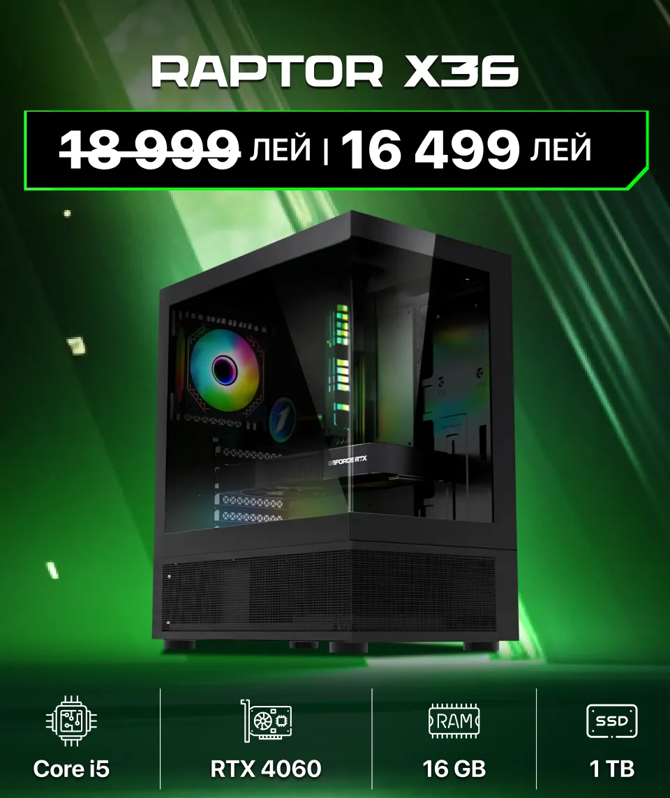 Xstore.md: Игровые ПК со скидкой до 8000 леев