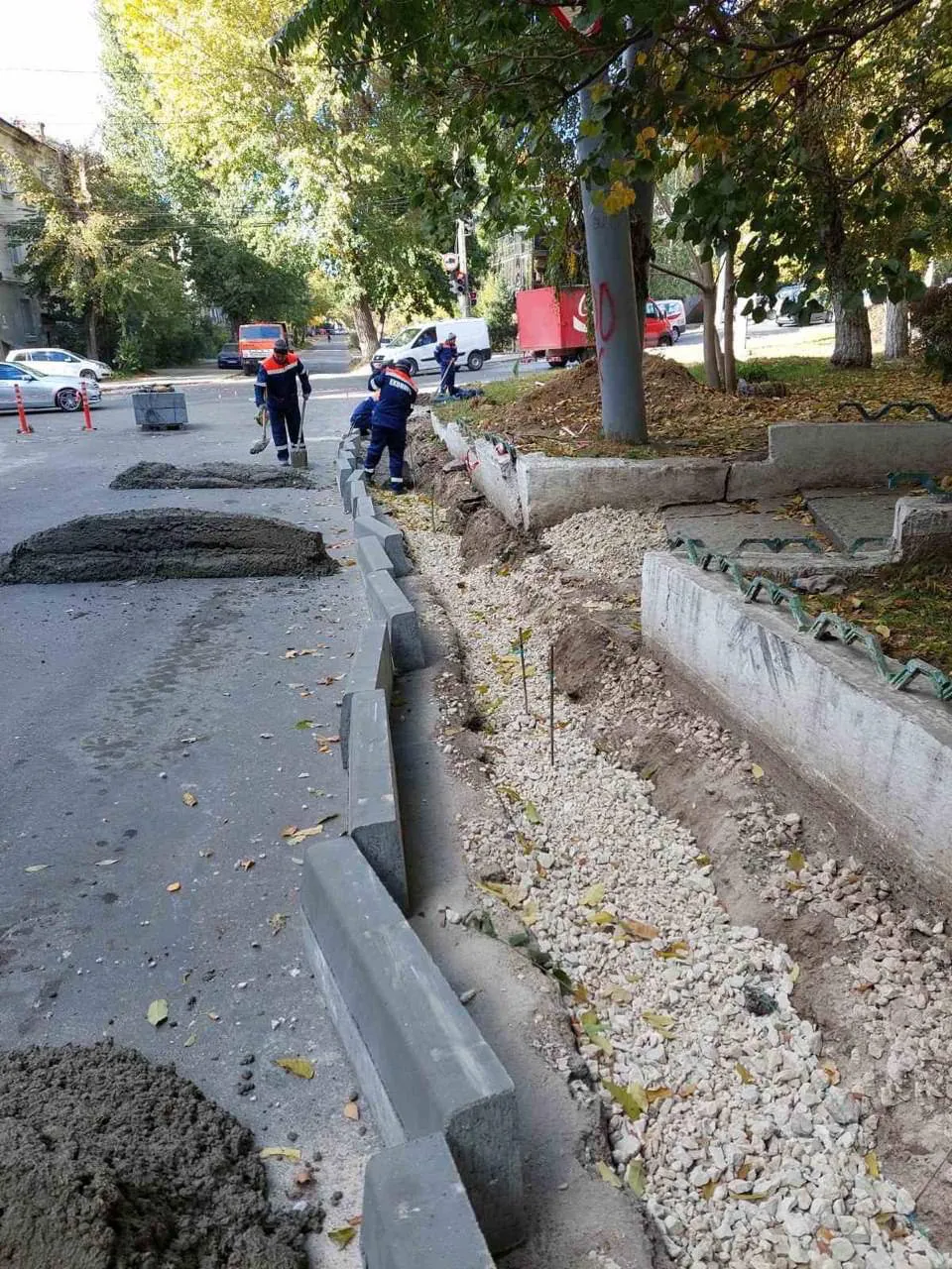 Начался ремонт улицы Думитру Рышкану