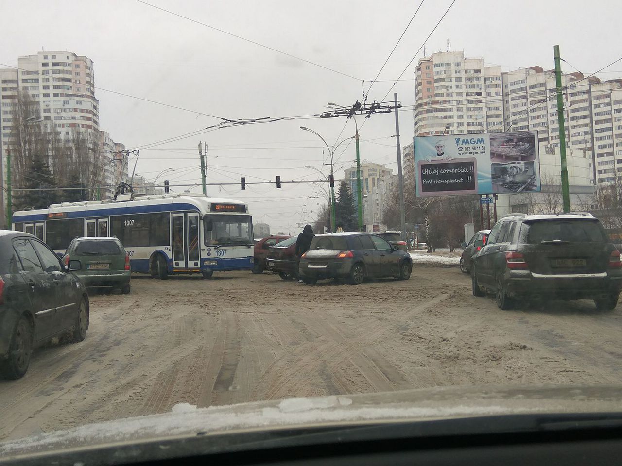 В первой половине дня в Кишиневе и пригородах произошло не менее 6 ДТП