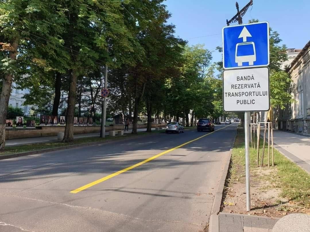В Кишиневе появятся еще полосы для общественного транспорта