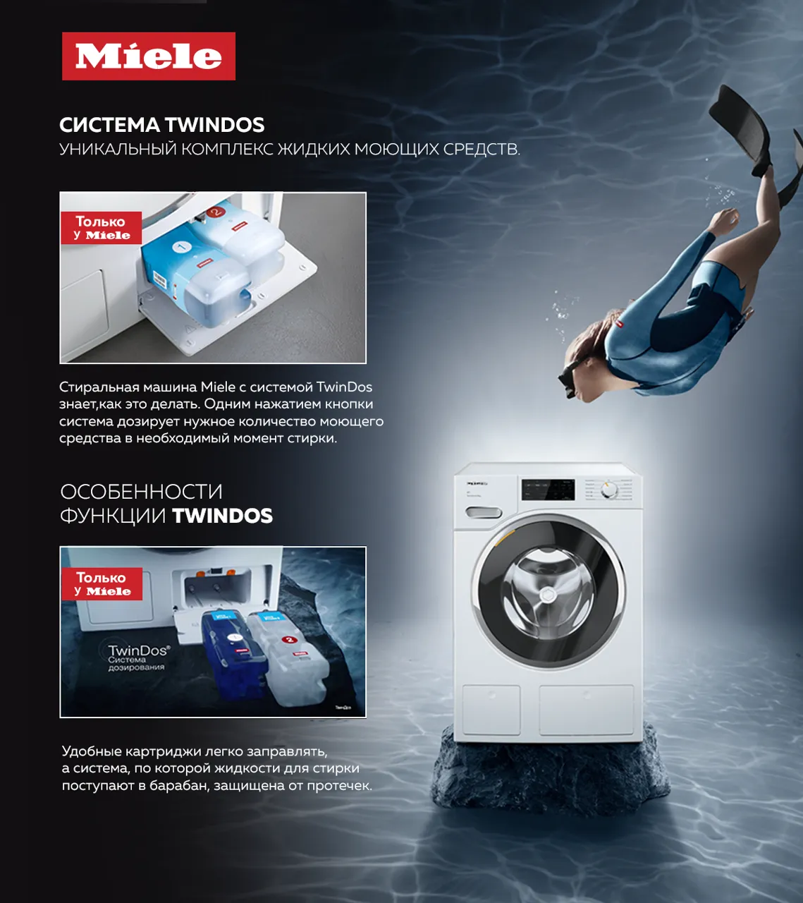 Premium Store: Экономия и безупречная стирка - Miele TwinDos