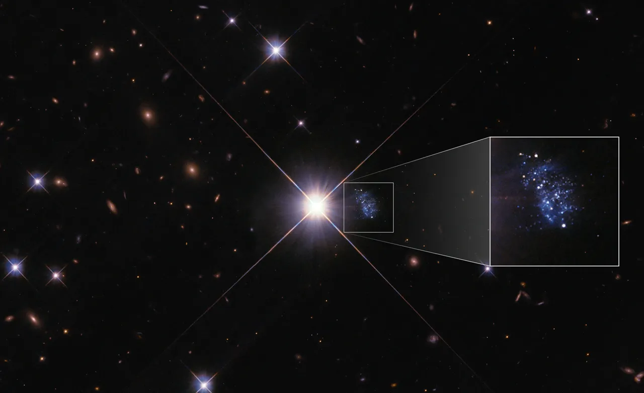 Hubble сделал фотографию самой молодой галактики во вселенной