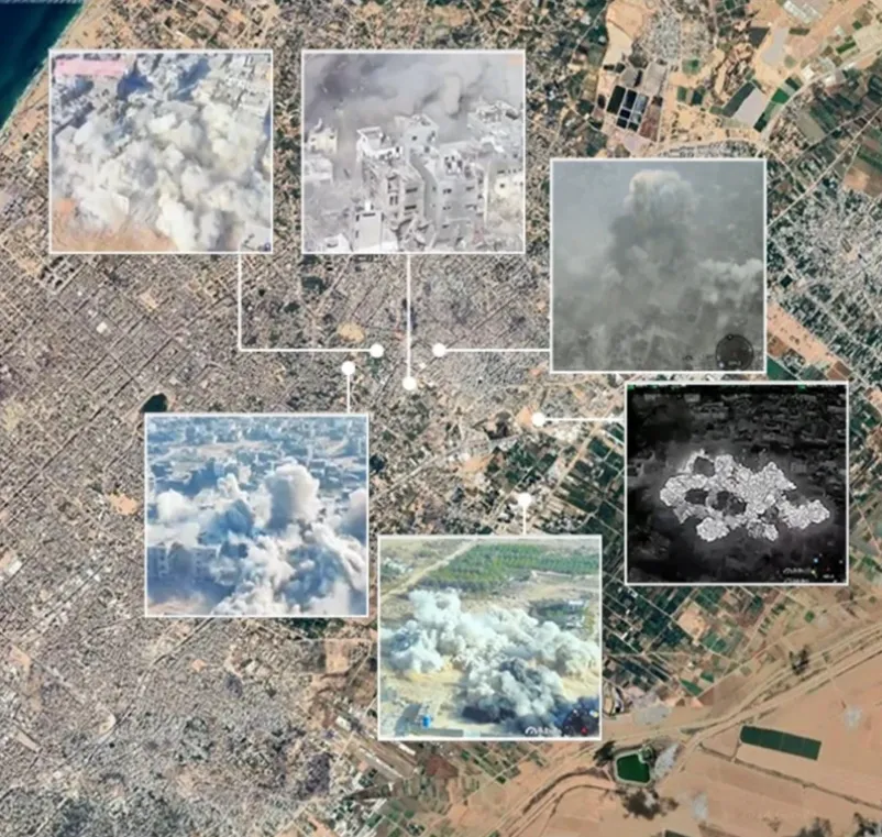 Imagini din satelit arată că Israelul construiește o linie de separare militarizată în interiorul Gazei
