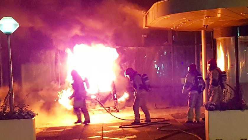 Фургон въехал в одно из зданий в Амстердаме