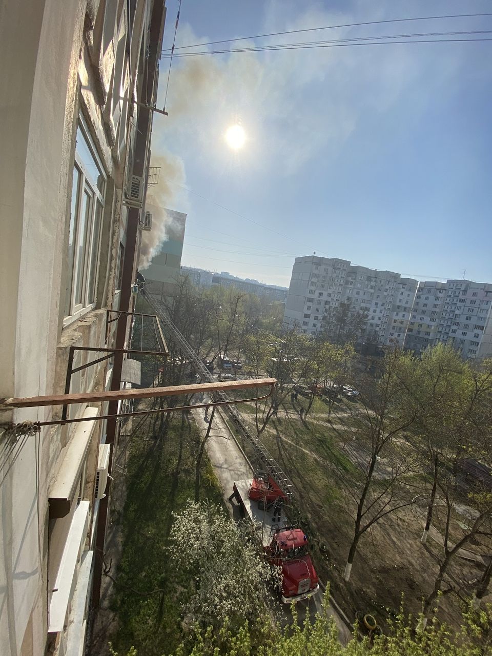 Эвакуированная при пожаре на Рышкановке женщина доставлена в больницу