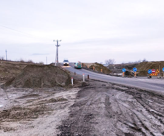 Noul traseu de la Ungheni, un pericol pentru șoferi și pasageri