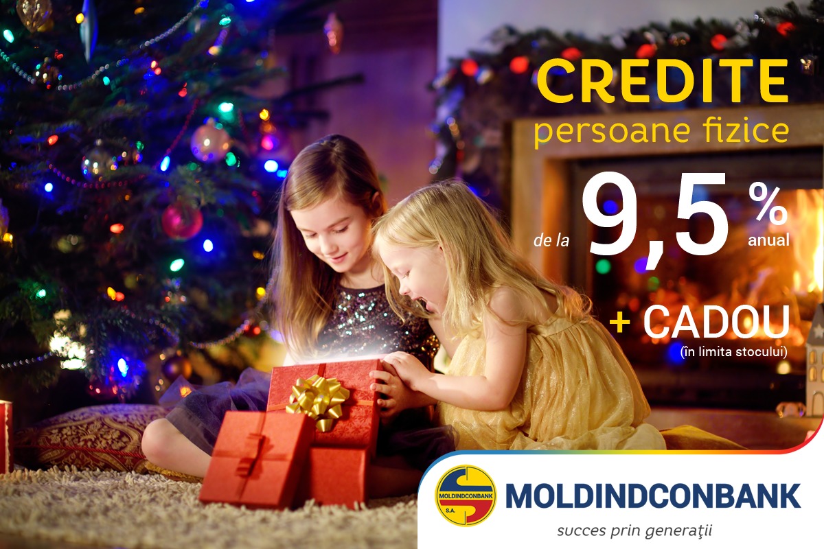 Ofertă de sărbători de la Moldindconbank - Credite cu 9,5% ®