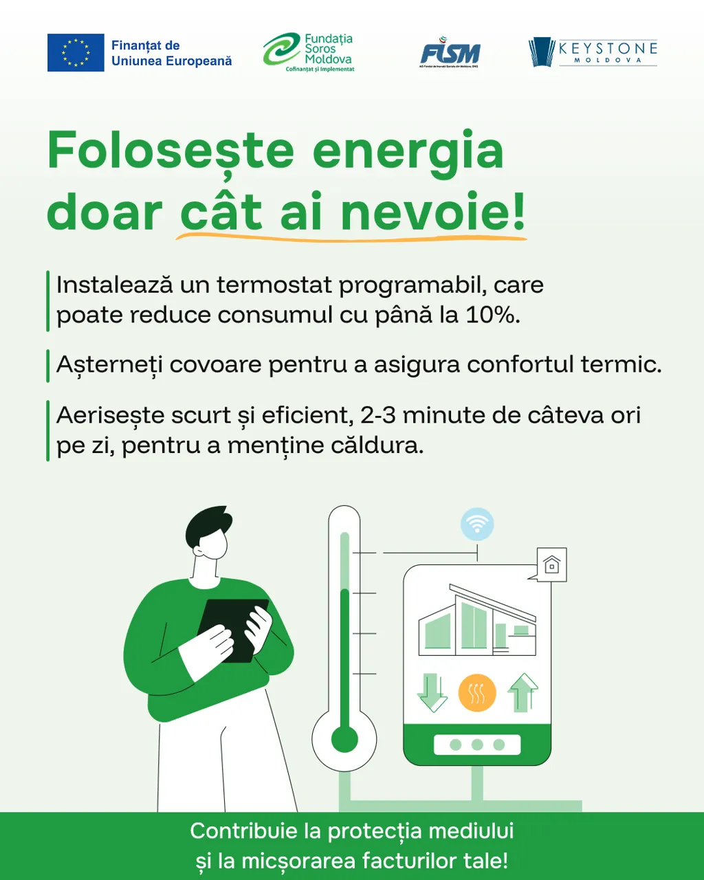 Utilizăm energia eficient: Gesturi simple care reduc consumul și costurile și cum ne pregătim pentru sezonul rece