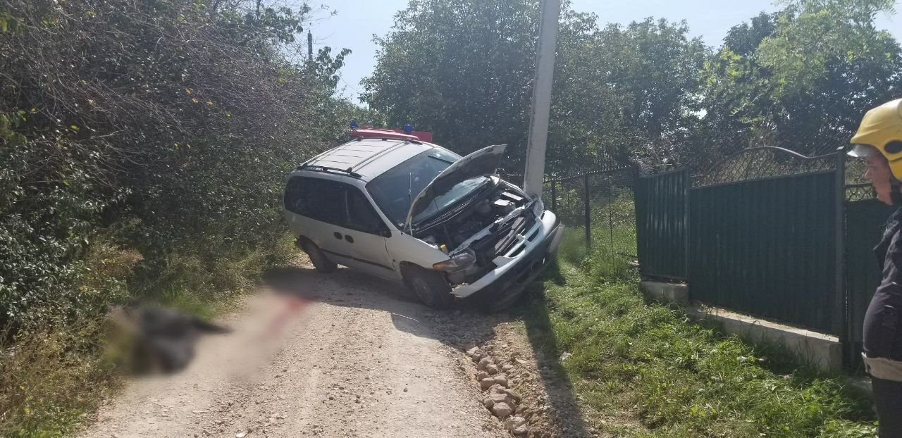 В Окнице Chrysler врезался в столб, водитель погиб