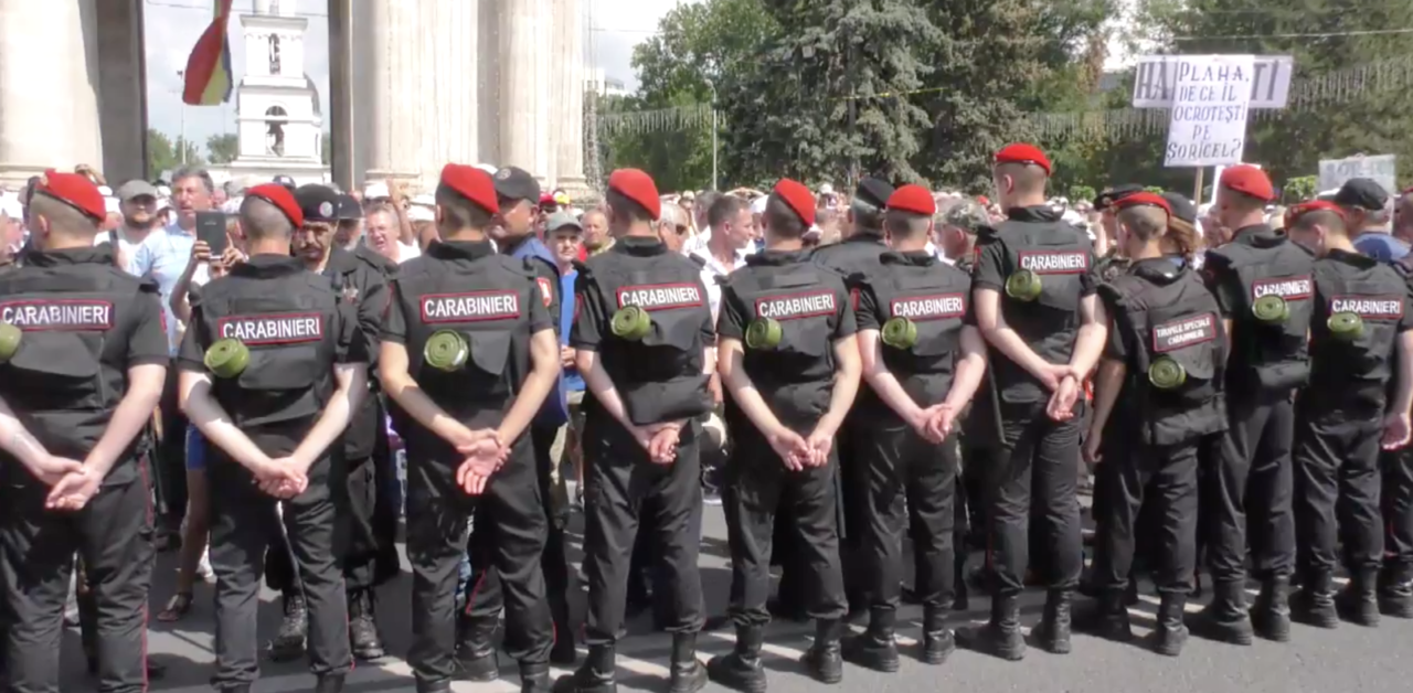 В центре Кишинева прошел протест