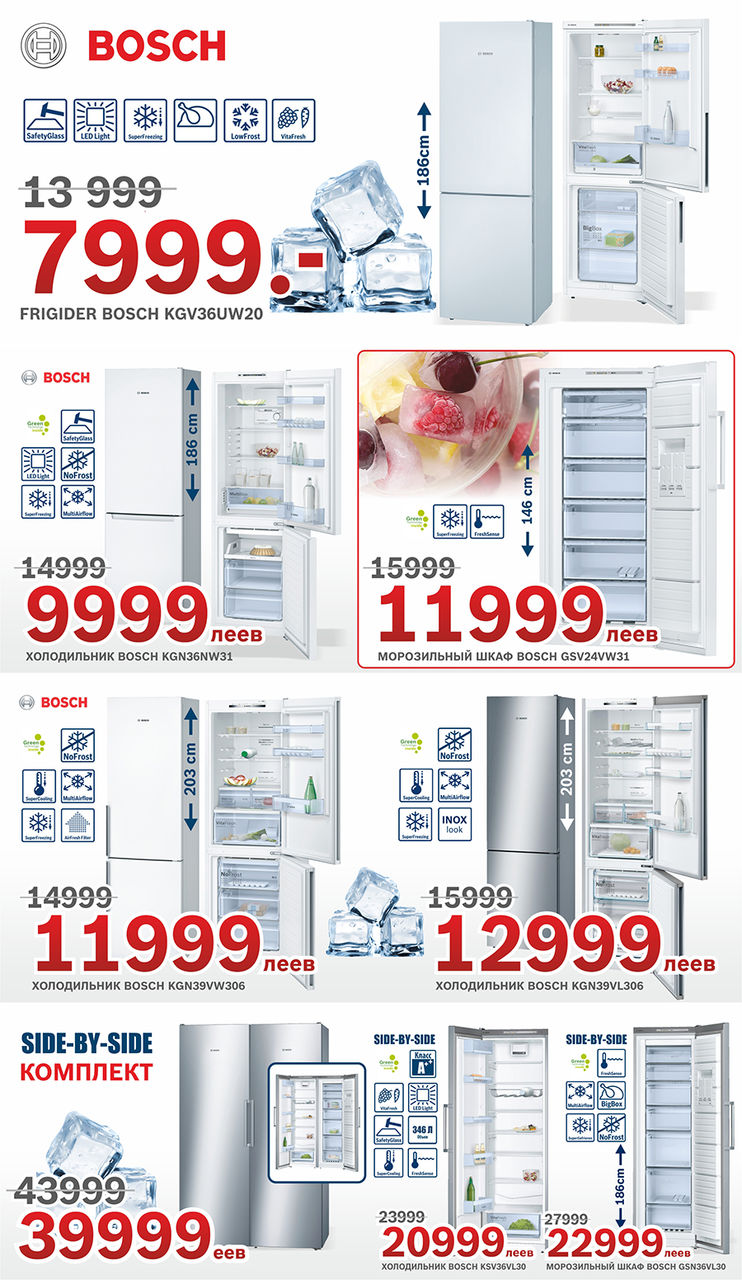 Bosch: Широкий выбор холодильников Bosch ®