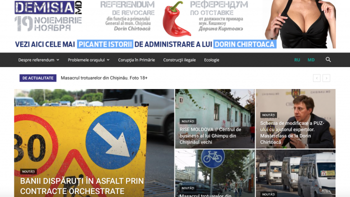 A fost lansat un site dedicat referendumului din 19 noiembrie