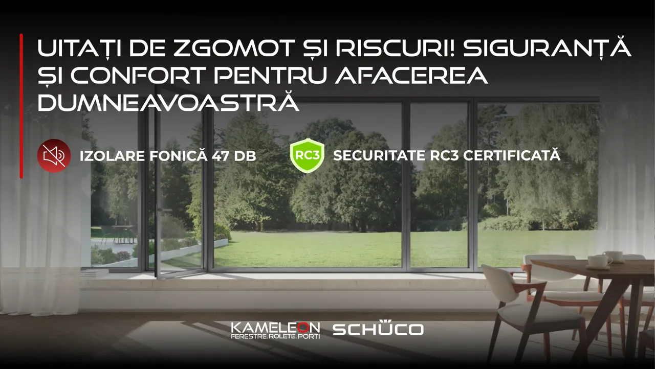 Kameleon: Ferestre din aluminiu Schüco – viitorul construcțiilor este deja aici