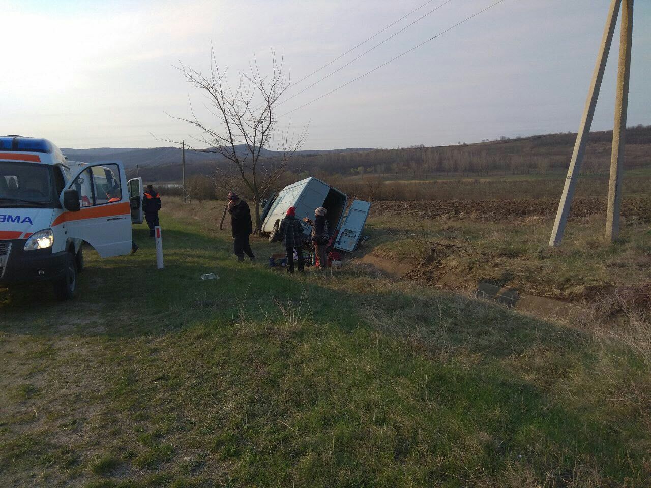 В результате ДТП в Сынжерейском районе госпитализированы 3 человека