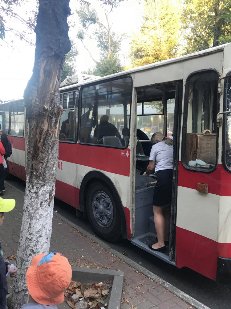 Пьяный мужчина устроил драку в троллейбусе