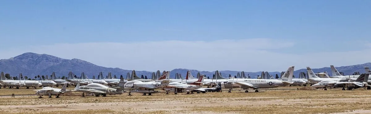 Cel mai mare cimitir de avioane, impresionant prin mărimea și numărul de aeronave