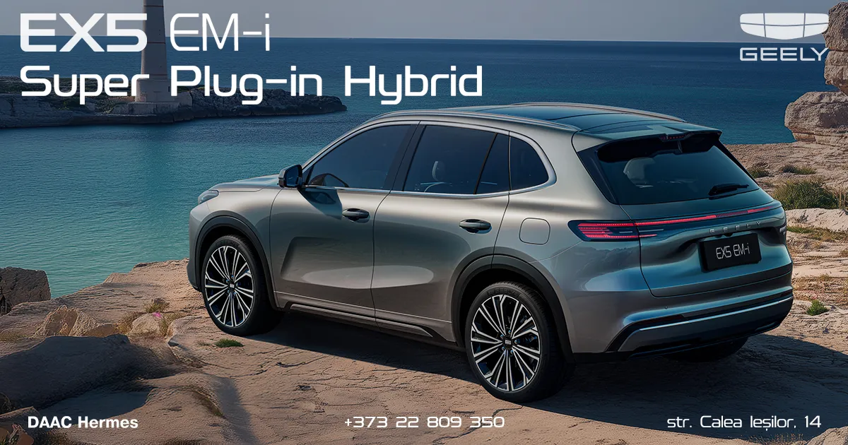 Super Plug-in Hybrid Geely EX5 EM-i a obținut dintr-odată patru premii prestigioase